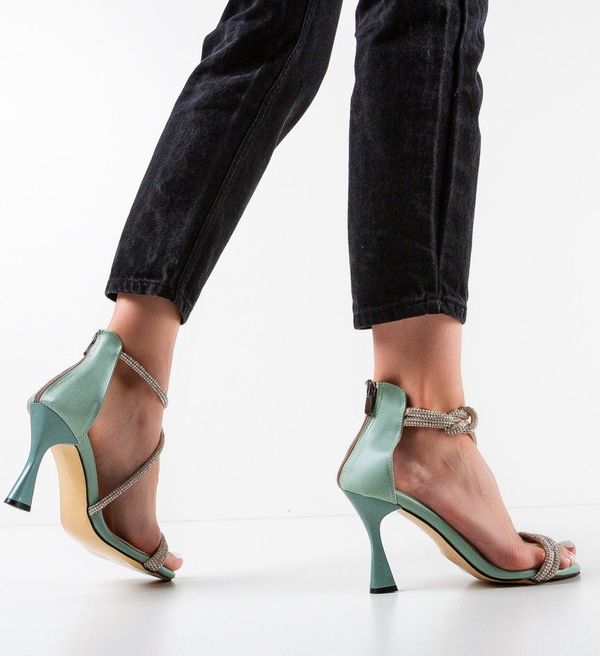 Exist Shoes Сандали на ток Luisa Тюркоаз