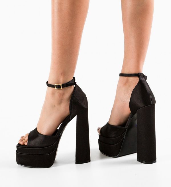 Ali Сандали на ток Maisy Черни