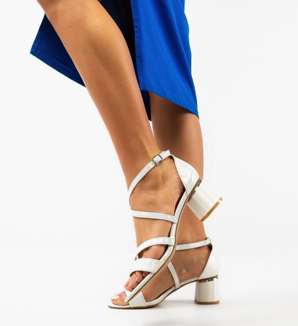 Hebe Сандали на ток Manana Сребърни