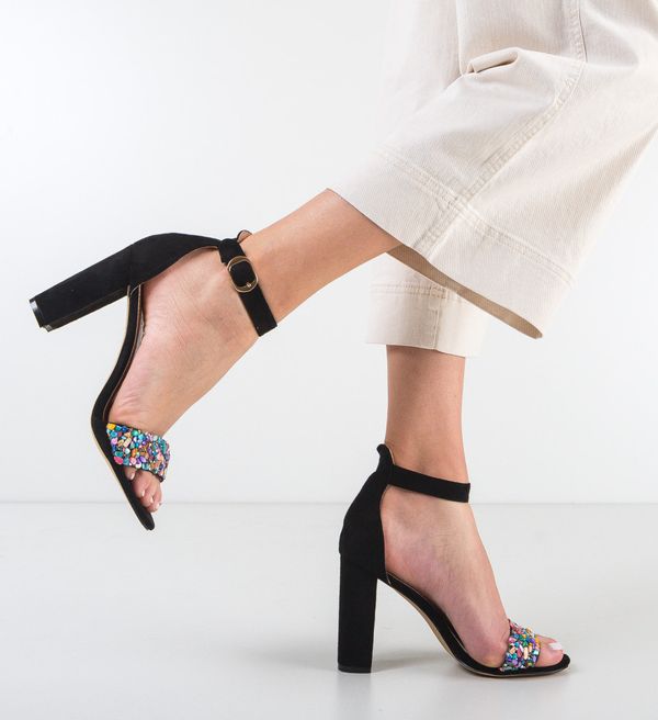 Botinelli Сандали на ток Marink Черни