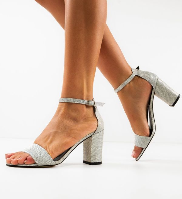 Wow Shoes Сандали на ток Mariz Сребърни