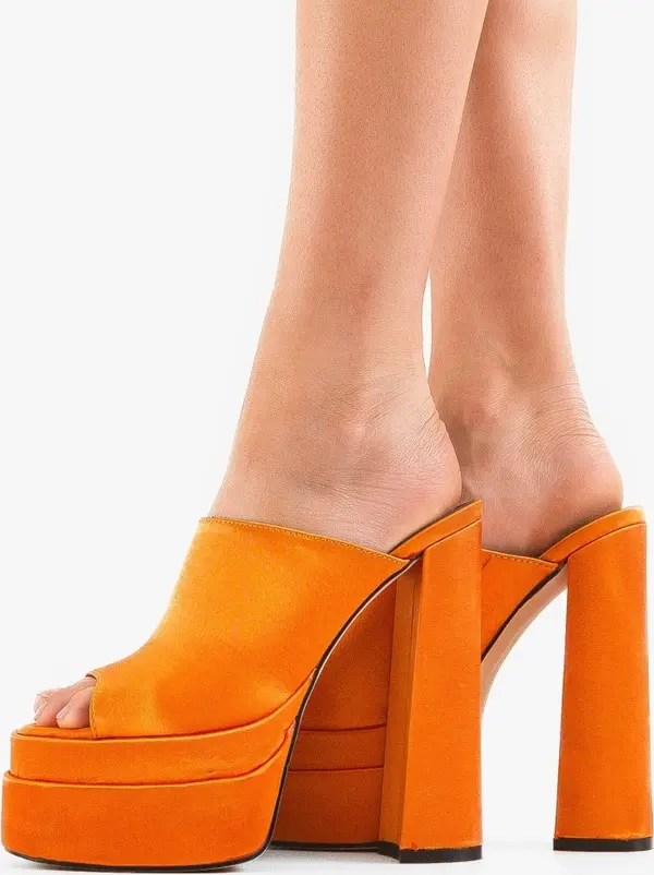 Ali Сандали на ток Maryam Оранжеви