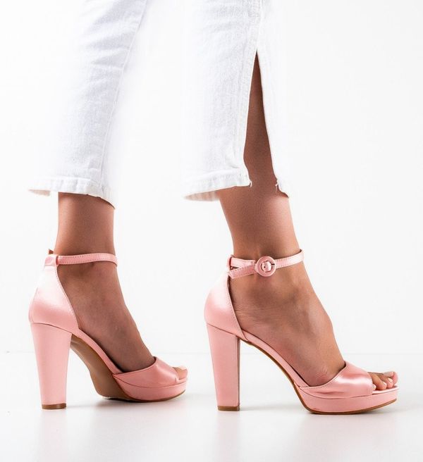 Mei Сандали на ток Mendelev Розов