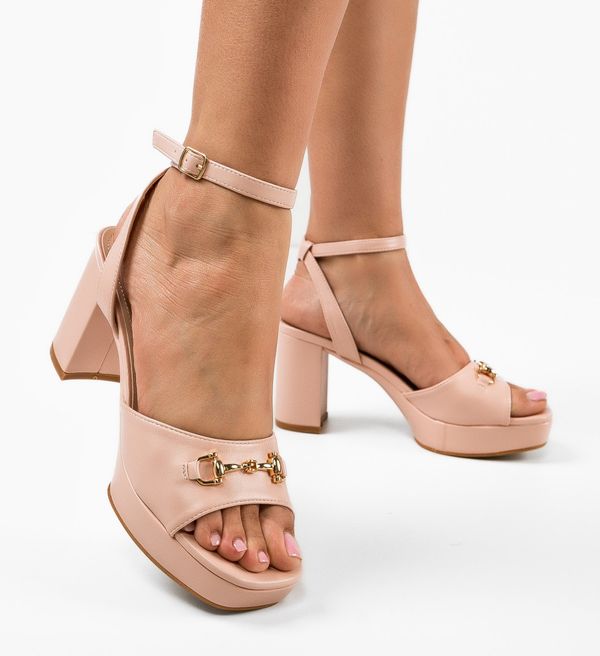 Ali Сандали на ток Merab Розов