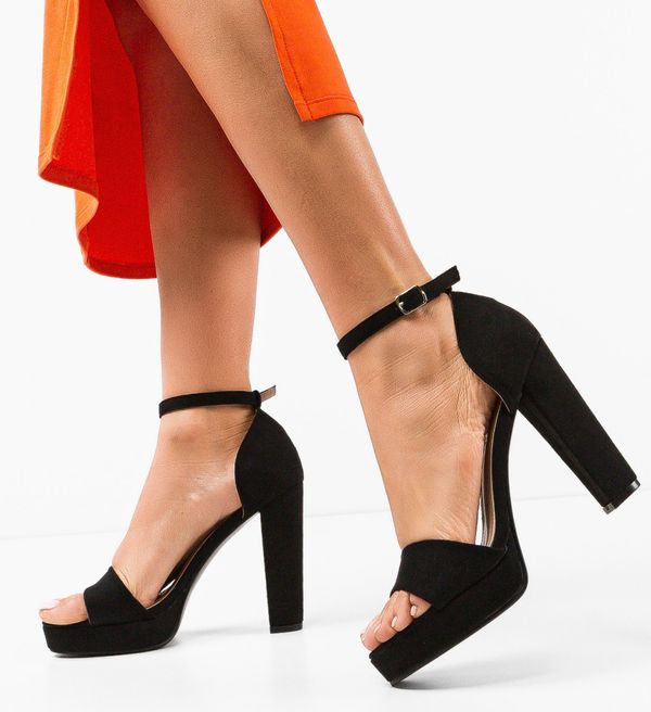 SFINX(LULU) Сандали на ток Merfok Черни