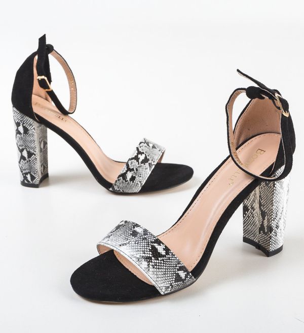 Botinelli Сандали на ток Mixx Черни