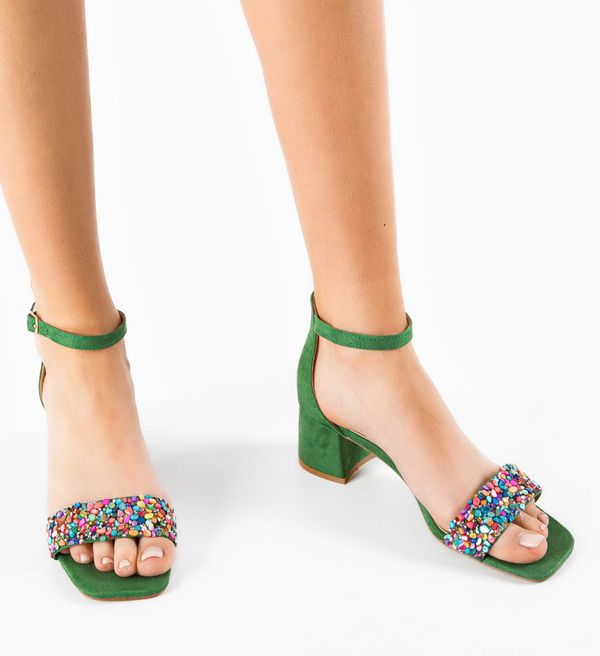 Botinelli Сандали на ток Mooren Зелени