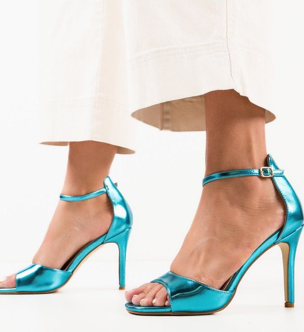 Botinelli Сандали на ток Moroilo Тюркоаз