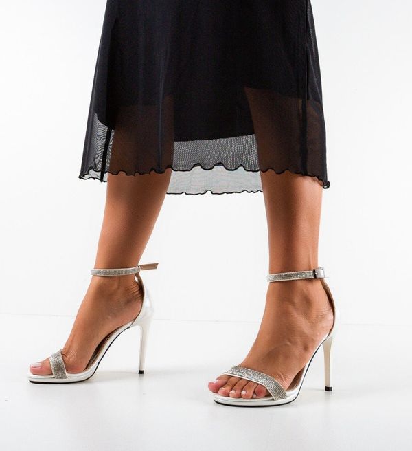 Wow Shoes Сандали на ток Mydabel 2 Бели