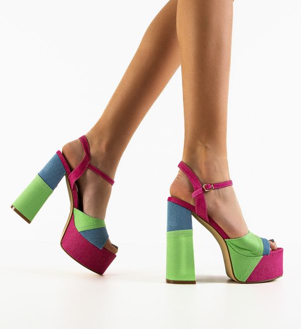 Botinelli Сандали на ток Myrat Цветен