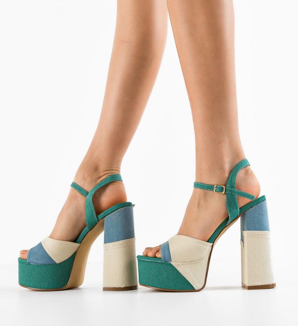 Botinelli Сандали на ток Myrat Зелени