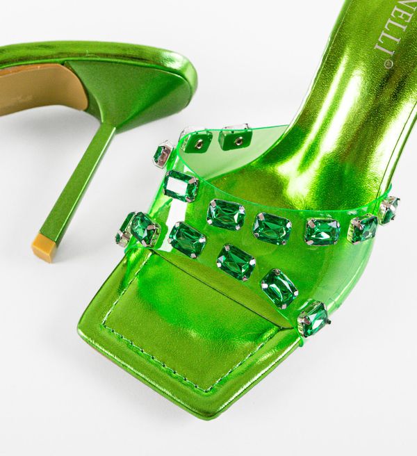 Botinelli Сандали на ток Nannie Зелени