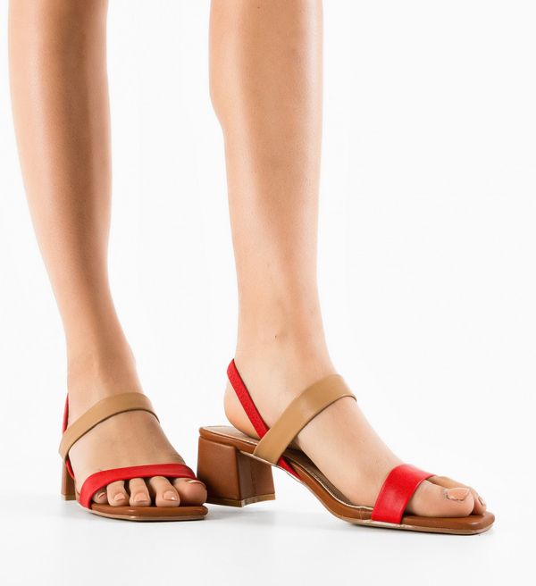 Botinelli Сандали на ток Nirmal Кафяв