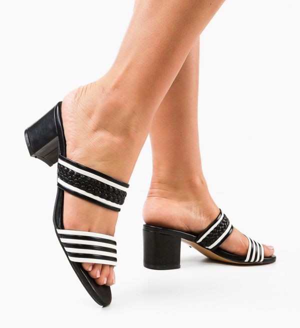 Ali Сандали на ток Nora Черни