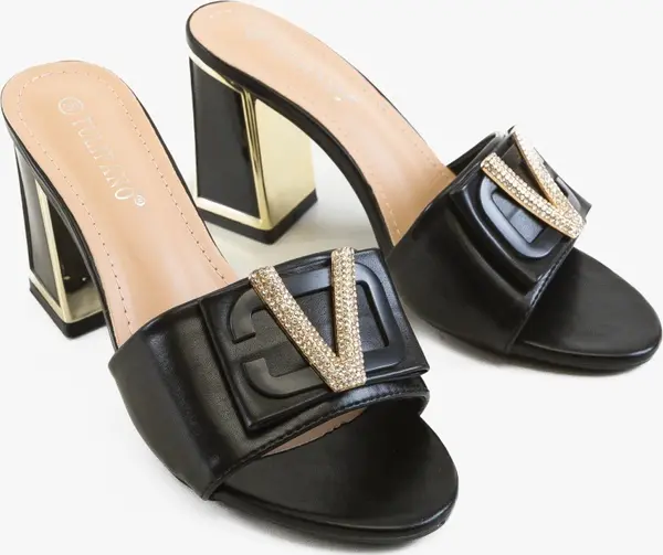 Ali Сандали на ток Odder Черни