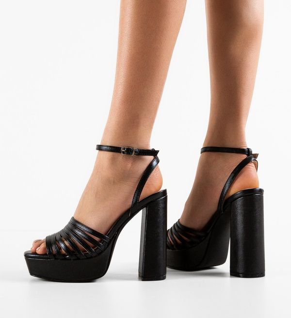 Ali Сандали на ток Odom Черни