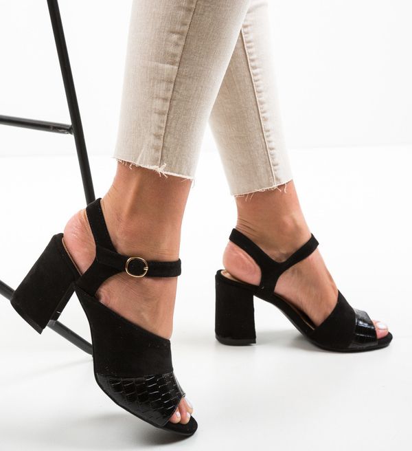 Ali Сандали на ток Orozco Черни