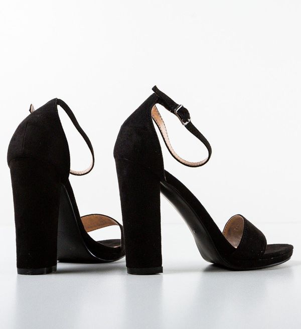 Ali Сандали на ток Oson Черни