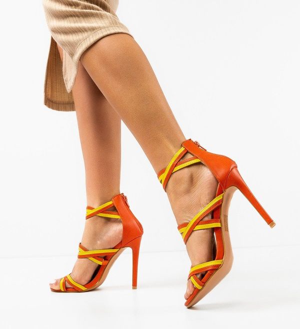 Ali Сандали на ток Pastor Оранжеви