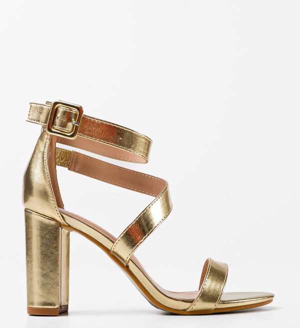 Ali Сандали на ток Philiber Златни