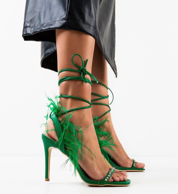 Ali Сандали на ток Philippa Зелени