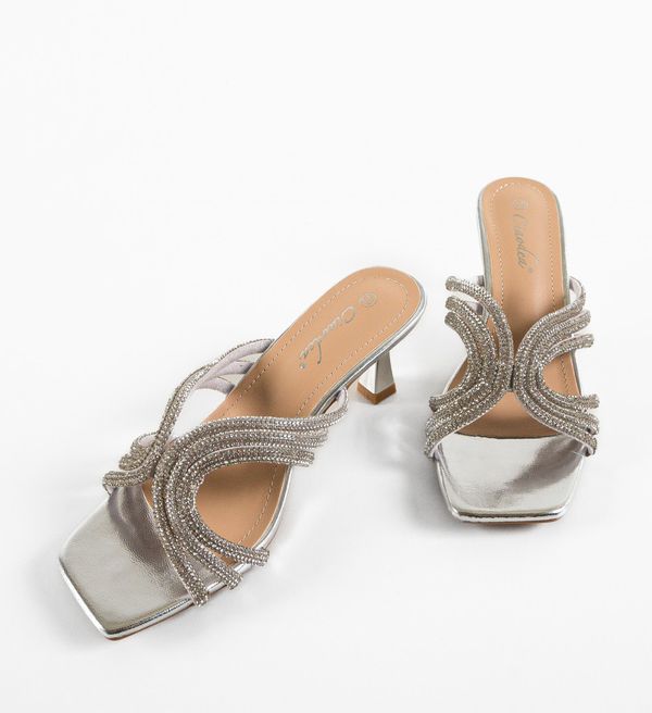 Ali Сандали на ток Rabia Сребърни