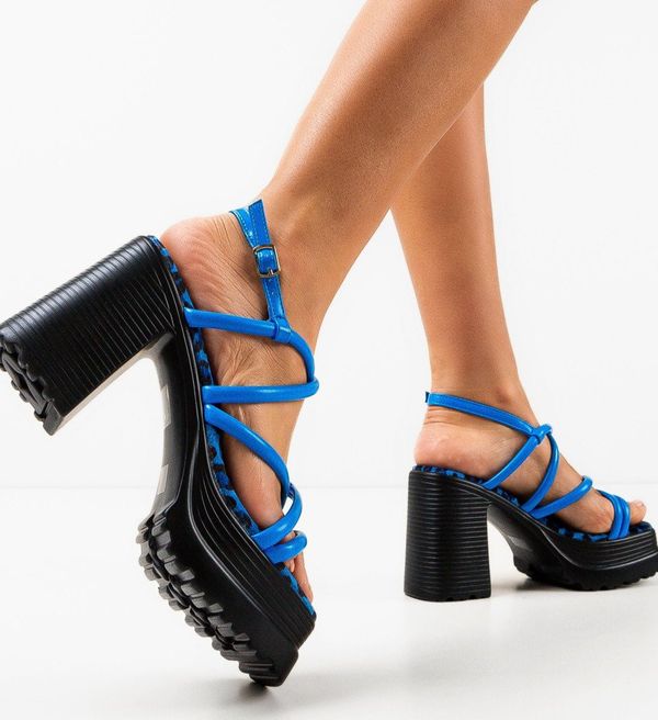 Mei Сандали на ток Rarab Сини