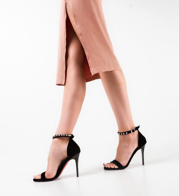 Exist Shoes Сандали на ток Reanta Черни