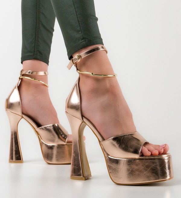 Botinelli Сандали на ток Reaza 2 Златни