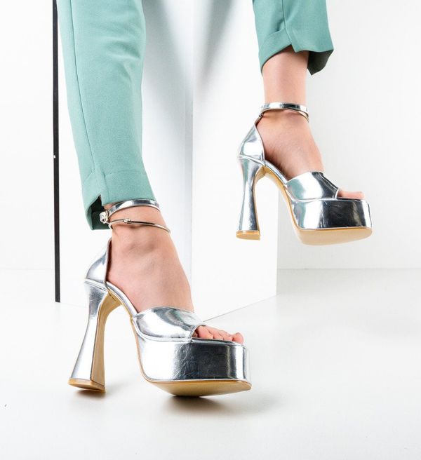 Botinelli Сандали на ток Reaza Сребърни