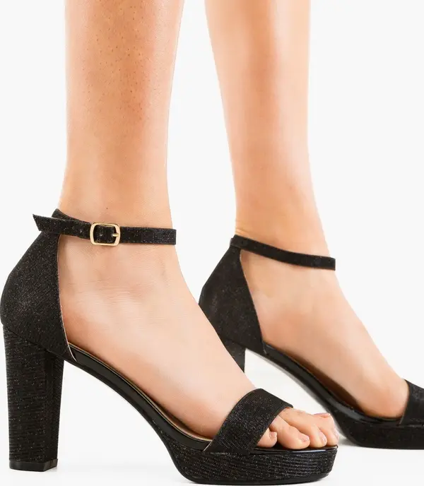 Ali Сандали на ток Reid Черни