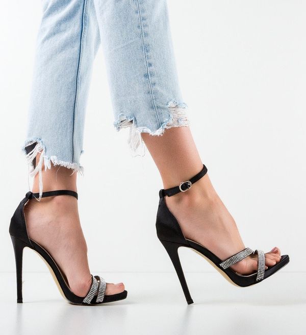 Botinelli Сандали на ток Roujam Черни