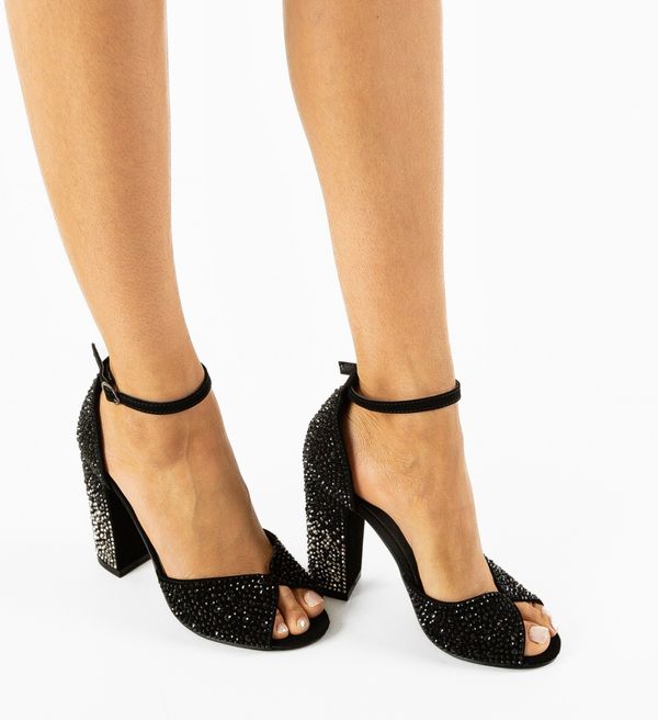 Mei Сандали на ток Rubyna Черни