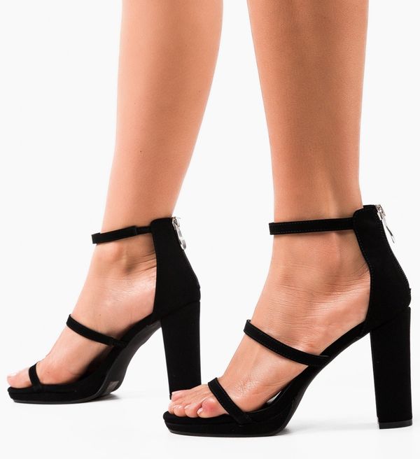 Mei Сандали на ток Ruger Черни