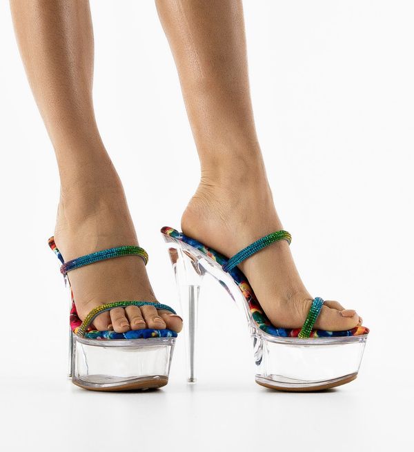 BOGDAN Сандали на ток Ryley Цветен