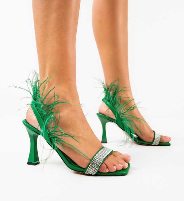 Wow Shoes Сандали на ток Salcia Зелени