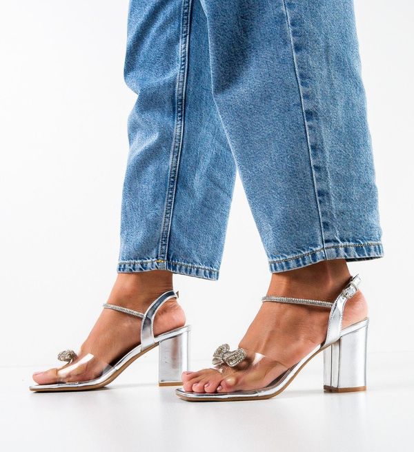 Botinelli Сандали на ток Sampion Сребърни