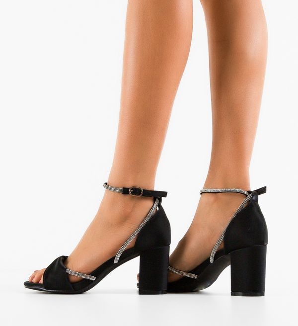 Mei Сандали на ток Sancre Черни