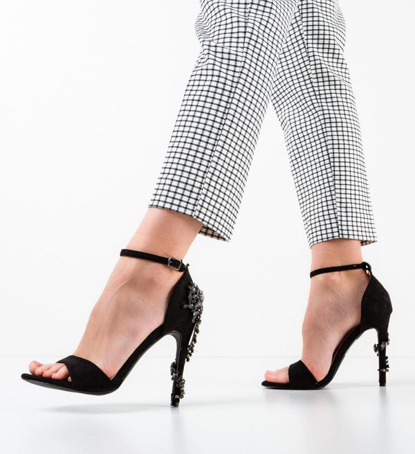 Exist Shoes Сандали на ток Sank Черни