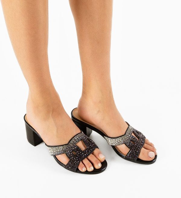 Ali Сандали на ток Schermer Черни