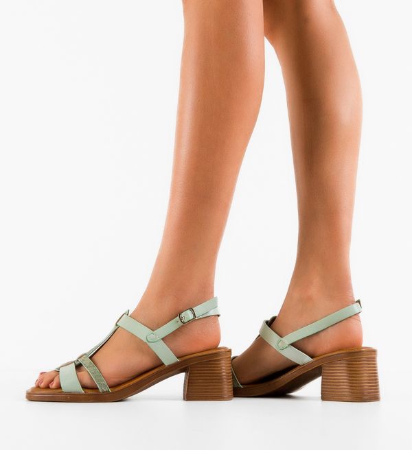 Lulux Сандали на ток Sevyn Зелени