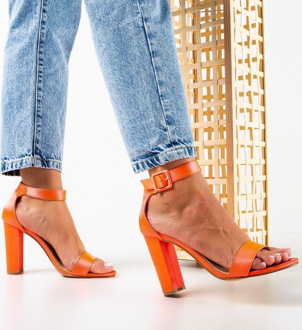 Mei Сандали на ток Shipka Оранжеви