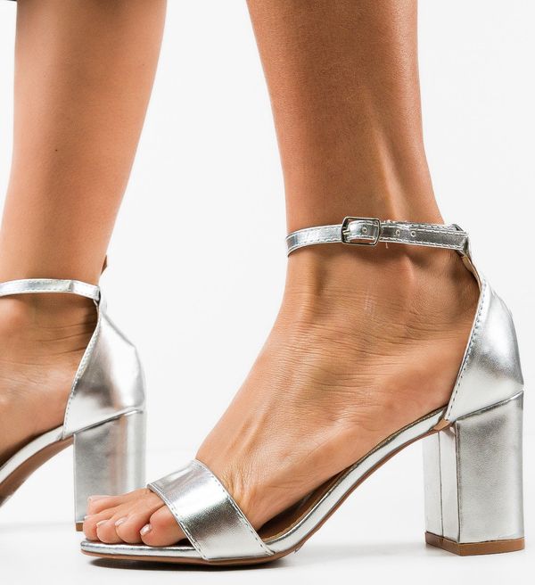 Ali Сандали на ток Simba Сребърни