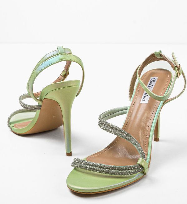 Ali Сандали на ток Sion Зелени