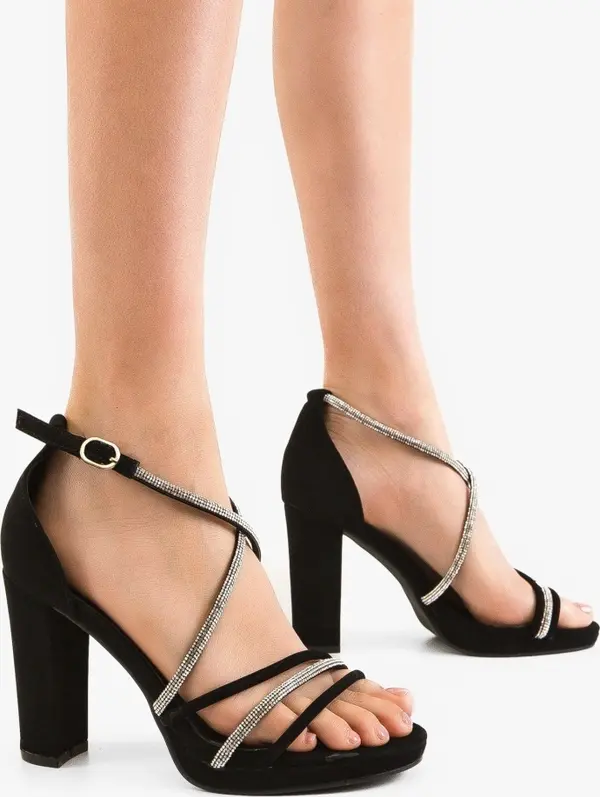 Mei Сандали на ток Sitti Черни