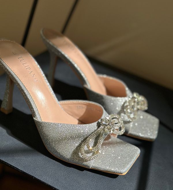 Ali Сандали на ток Sonam Сребърни