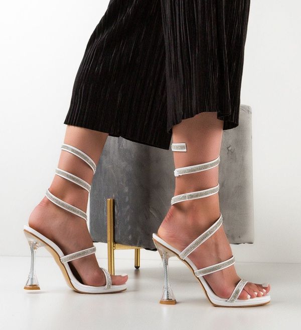 Exist Shoes Сандали на ток Sorma Бели