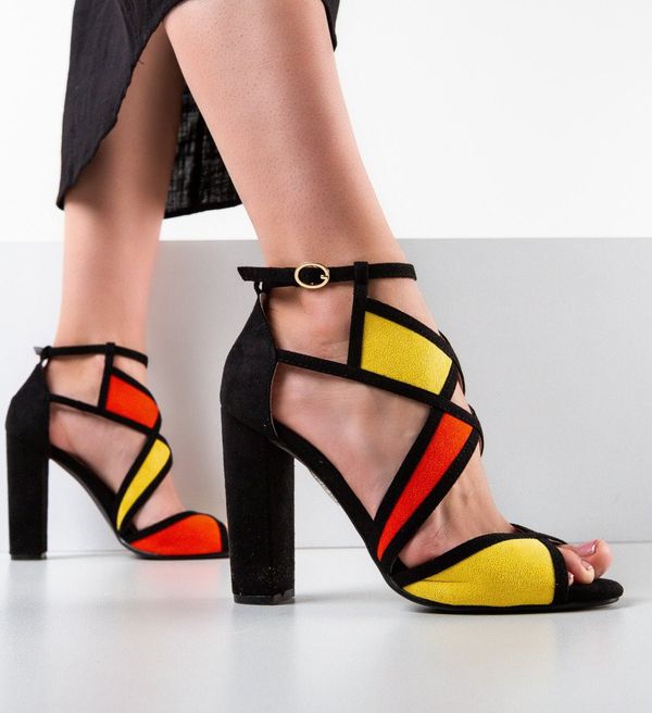 Ali Сандали на ток Stacey Многоцветни