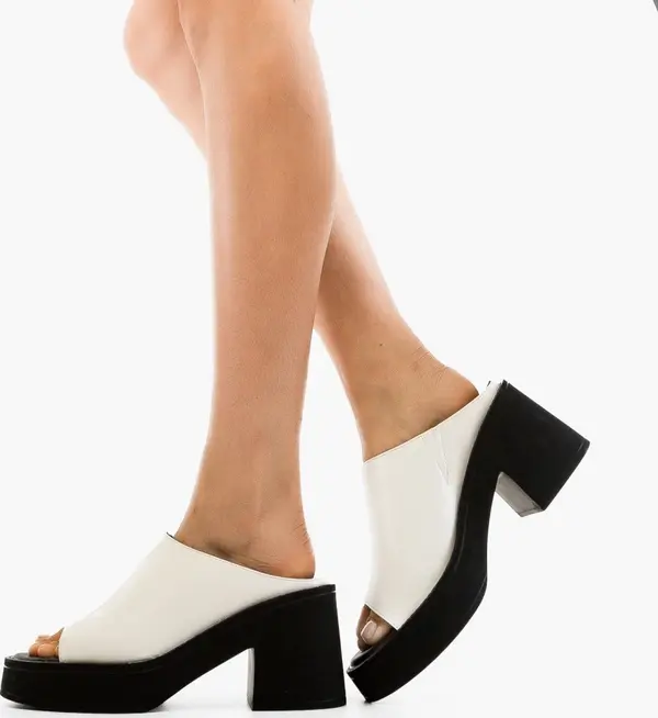 Ali Сандали на ток Stanle Бели