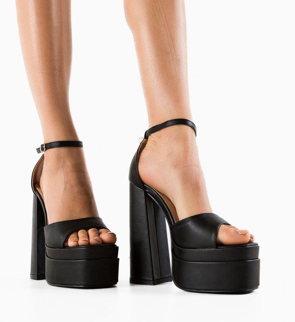 BOGDAN Сандали на ток Tatenda Черни